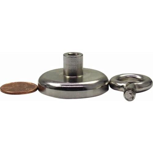 Magnetic Neodymium Round Base Cup Shape Rare Earth Industrial Magnet Screw Close Hook Versatile Kitchen Office Garage 1/6/8 PC