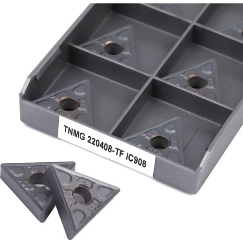 TNMG220408 TF IC907/IC908 hard metal insert PVD coating processing blade CNC Lathe Turning inserts for steel and stainless steel