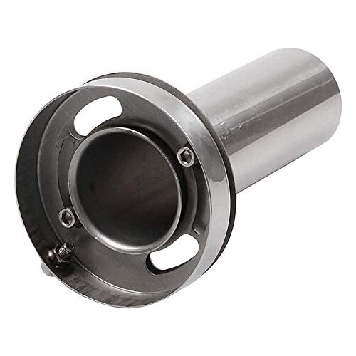 Doiplent Car Universal Exhaust Pipe Muffler Adjustable 304 Stainless Steel Tail Throat Muffler(3.5 Inch Caliber)