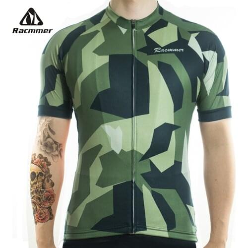 Racmmer 2020 Quick Dry Cycling Jersey Summer Men Mtb Bicycle Short Clothing Ropa Bicicleta Maillot Ciclismo Bike Clothes #DX-51