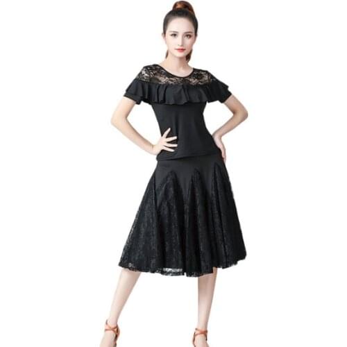 High Quality Ballroom Latin Costumes Dance Performance Wear Set Modern Standard Practice Dress Waltz Tango Party Outfits