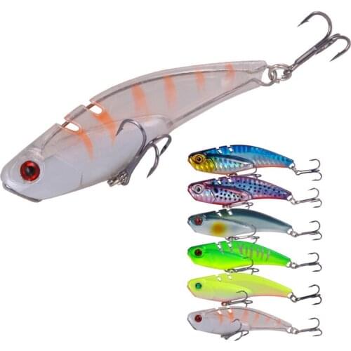 High Quality Long Shot Metal VIB 7cm 20g Fishing Lure Vibration Spoon Hard Baits Crankbait Wobbler Swimbait Cicada VIB Tackle