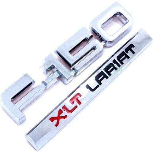 1pcs/LOT xABS F-150 F150 XLT LARIAT F150XLT LARIAT Plastic Sticker Emblem Badge Sticker Trunk Fend Side 3d Auto