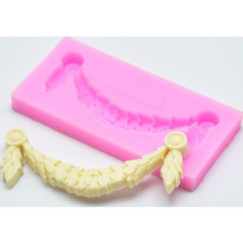 1 Piece Border Silicone Mold Fondant Mold Cake Decorating Tools Chocolate Mold Durable for Long Time Use Kitchen Tools 8* 4* 0.7