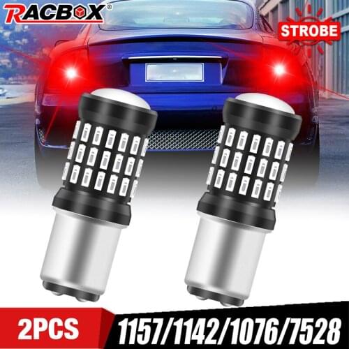 1157/1142/1076/7528 BAY15D LED Bulb Car Strobe Flashing Blinking Brake Tail Light Super Red Red flash lamp DC 12V-30V