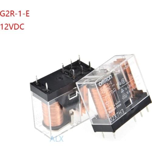 5PCS G2R-1-E-12VDC POWER relay 12VDC 16A 250VAC 8pin G2R G2R-1-E DC 12V DC12V realys