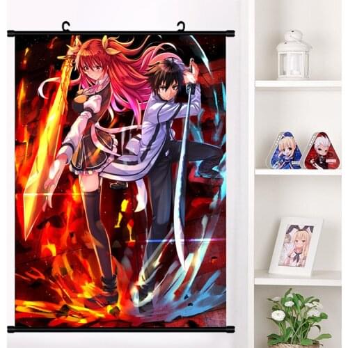 Anime Rakudai Kishi no Cavalry STELLA VERMILLION Kurogane Shizuku Wall Scroll Poster Wall Hanging Mural Poster Home Decor Art
