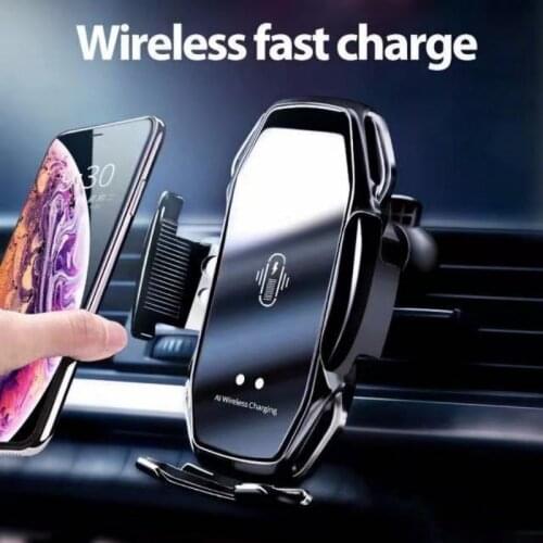 A5 10W Wireless Car Charger Automatic Clamping Fast Charging Phone Holder Mount Car for iPhone 11 Huawei Samsung Smart Phones