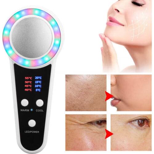 Household Cold Hot Compress Import Instrument Color Light Skin Tightening Anti-Wrinkle Beauty Instrument Face Skin Care Tools