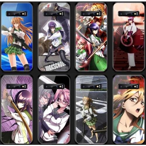 Anime Highschool Of The Dead Phone Case Tempered Glass For Samsung S20 Plus S7 S8 S9 S10E Plus Note 8 9 10 Plus A7 2018