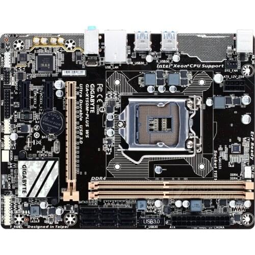 For Gigabyte GA-X150M-PLUS WS Motherboard C232 Socket LGA 1151 DDR4 X150M-PLUS WS Motherboard Support Xeon E3-1200 v5