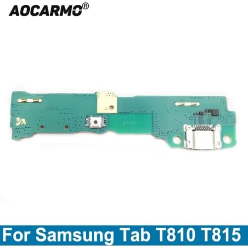 Aocarmo For Samsung Galaxy Tab SM-T810 T815 USB Charging Port Charger Dock Connector Flex Cable