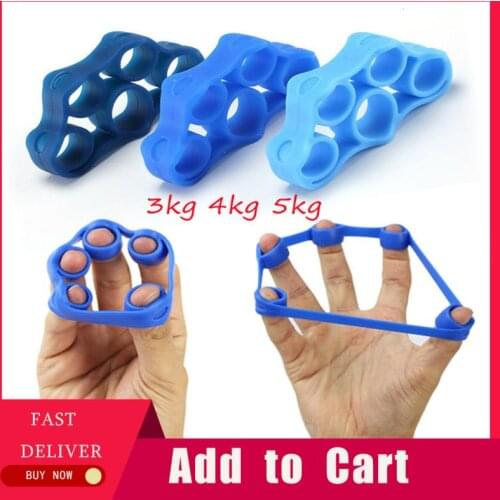Hand Gripper Silicone Finger Expander Exercise Hand Grip Wrist Strength Trainer Finger Exerciser Resistance Bands Fitness BR