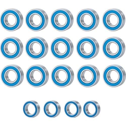 19 Pcs Complete Bearing Kit for Traxxas Slash Stampede Rustler Bandit 2WD 1/10 RC Car Spare Parts Upgrade Accessories