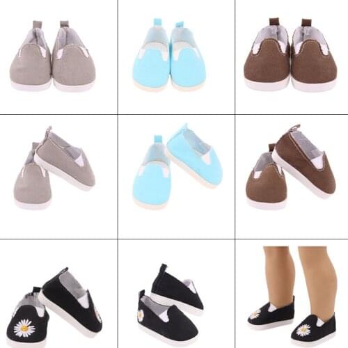 Doll Peas Shoes Sneakers Casual Trend Suitable 18 Inch American Baby Doll And 43cm Reborn Baby Doll,Our Generation,Gift For Girl