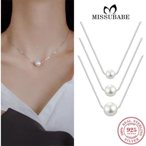 Женские ожерелья из жемчуга Missubabe China At AliExpress