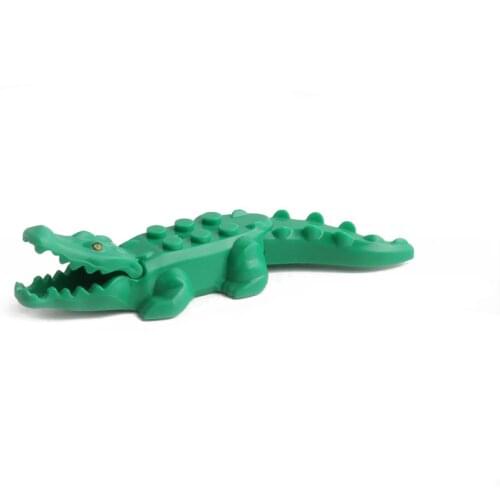 Animal lock block model crocodile model detachable and rotatable toy children play building blocks with friends