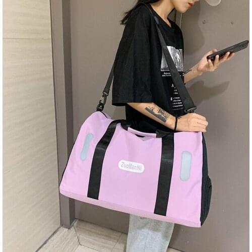 Fashion Womens Sports Bag Trendy Outdoor Travel Bags Oxford Large Waterproof Yoga Fitness Bags Weekend bag packing cubes 2022