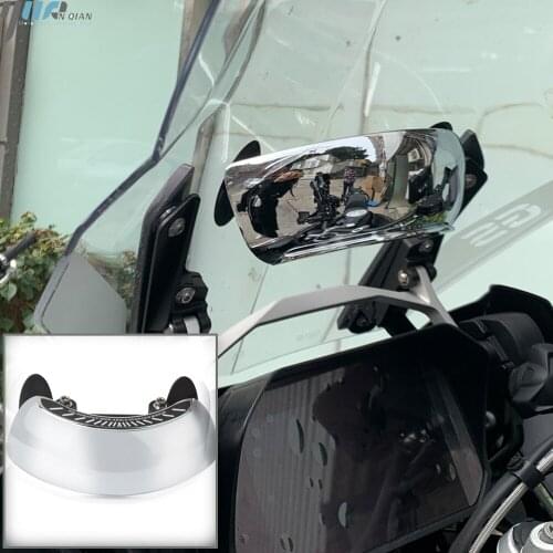 Motorcycle Holographic Wide-angle Rear Mirror Wide Mirror View on Windscreen For Yamaha MT NMAX TMAX 560 500 530 XMAX YZF FZ