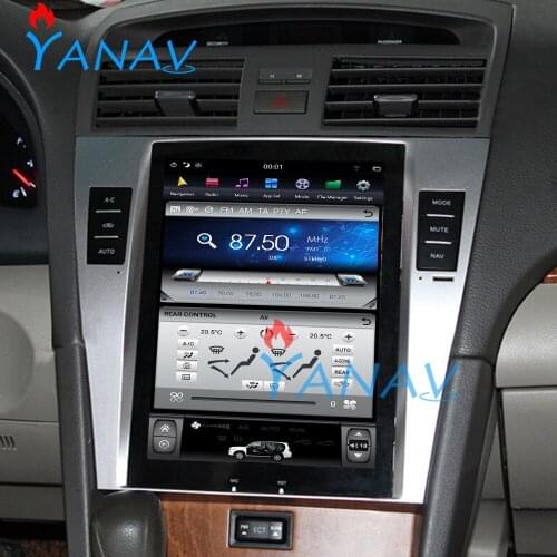 10.4" inch tesla style touch screen Android system Multimedia Player For-Toyota Camry 08-11 PX6 Vertical stereo Radio screen