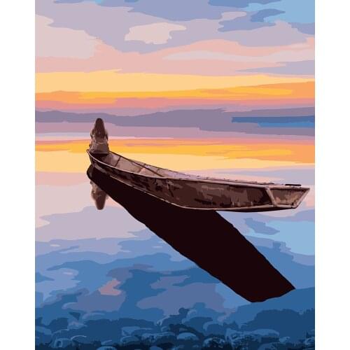 Oil Painting By Numbers The girl in the bow 40x50CM Kits Pictures Drawing Canvas HandPainted DIY Home Decoration Gift Workart