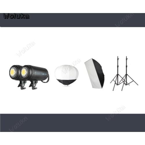 100W X2 Sun Lamp Set LED Light 5400K 10000LM Soft Ball Light Box No Strobe For Photo Studio Photography Shooting CD50 T10