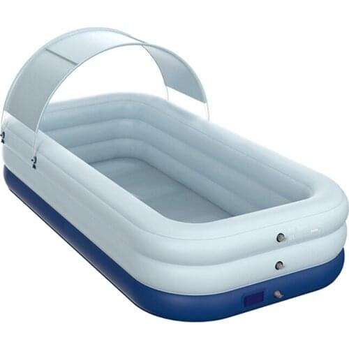 Inflatable Outdoor Swimming Pool Household Folding Thickening Swimming Pool Children Indoor Outdoor Large Sunshade Swimming Pool