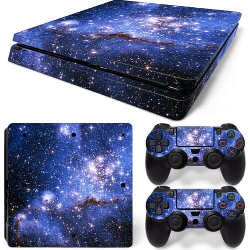 2019 new Vinyl Sticker Skin for PS4 Slim Sticker for Sony Playstation 4 Slim Console+2 Controller Skin Sticker for PS4 S Skin