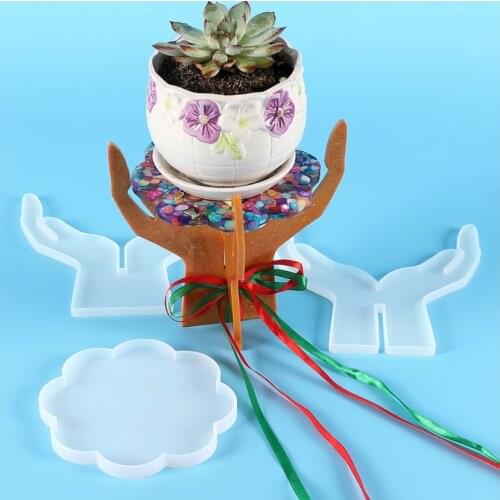 Transparent Silicone Mould Dried Flower Resin Decorative Craft DIY Branch ornaments display stand Epoxy Resin Molds For Jewelry