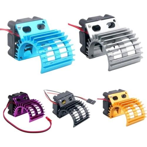 Motor Heat Sink Radiator With Cooling Fan for 1/10 HSP RC Car 380 390 Motor