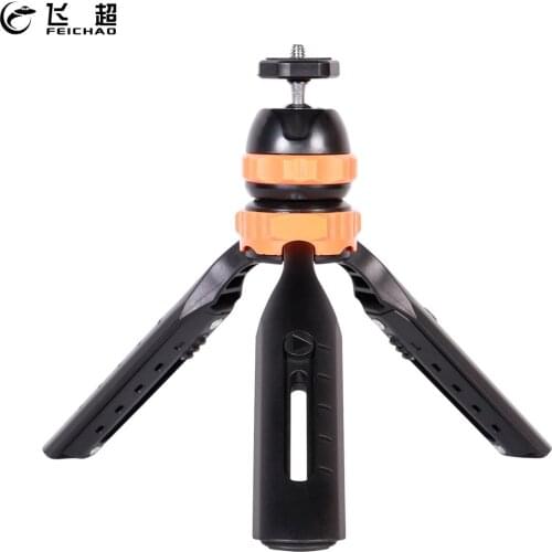 FEICHAO Extendable Mini Tripod Phone Clip 360 Degree Ball Head with UNC1/4" Screw Vlog Tripod for GoPro Action Camera Smartphone