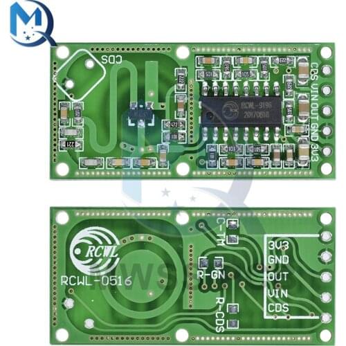 RCWL-0516 Microwave Radar Sensor Module 3.3V Output RCWL 0516 Human Body Induction Intelligent Power Sensor Switch Board