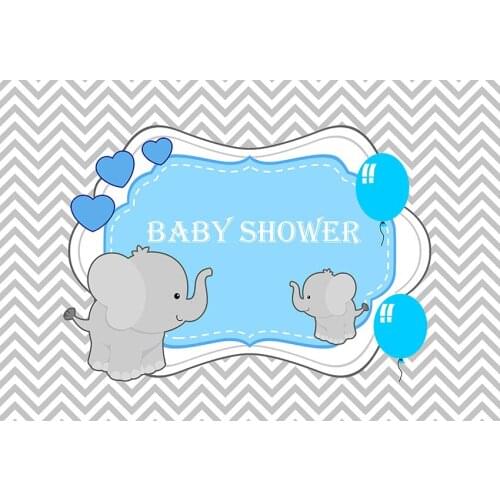 Grey love baby shower photo background vinyl fotografia elephants Backdrops photography for photo studio props photophone lv-697