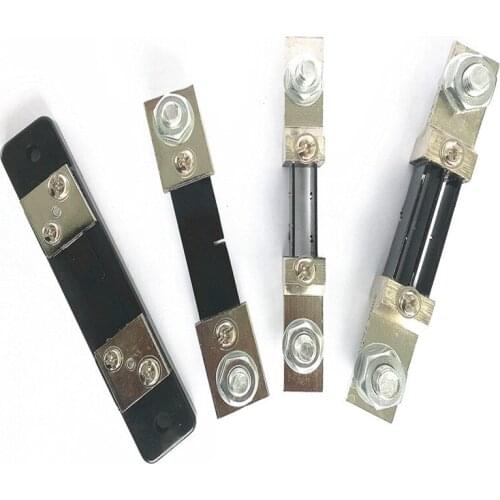 50A/100A/200A/300A 75mV FL-2 DC Current Shunt Resistor For Amp Ampere Panel Meter