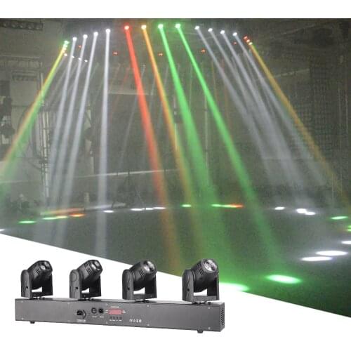 12X10W RGBW Beam Moving Head Light DMX512 Stage led Music Party Full Color Spot Light DJ Disco Wedding Bar Beam Projector