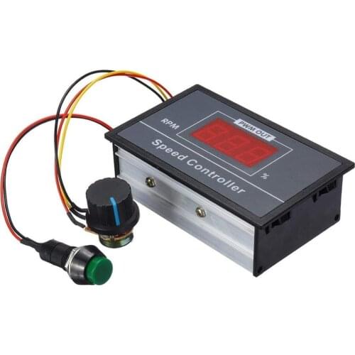 Taidacent DC Speed Controller for Inline Fans PWM Controller Display Fan Stepless Speed Controller Panel 60V 52V 48V 12V 30A