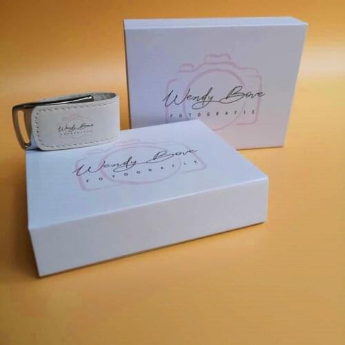 Exuanck custom logo usb 3.0 pen drive 4GB 8GB 16GB 32 GB 64GB leather usb white box gift usb flash drive