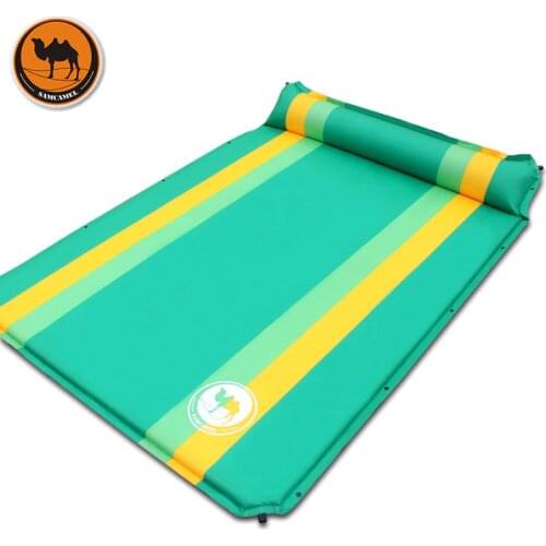 High quality 033-2 color double automatic inflatable mat outdoor camping mattress