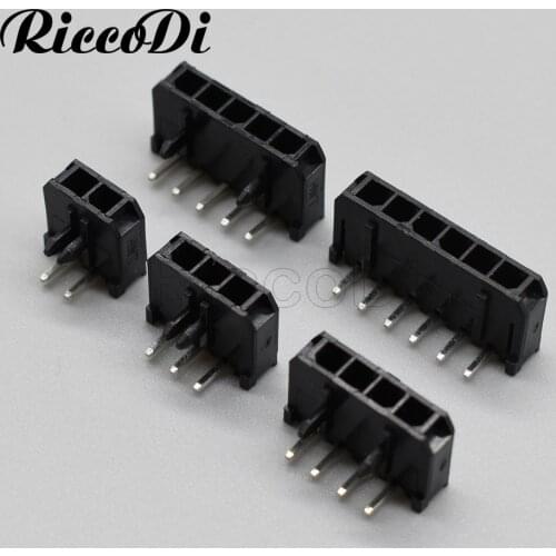 10Pcs 3.0mm Pitch Mx3.0 Right Angle Connector 1/2/3/4/5/6 Pin Mini 5557 Connector