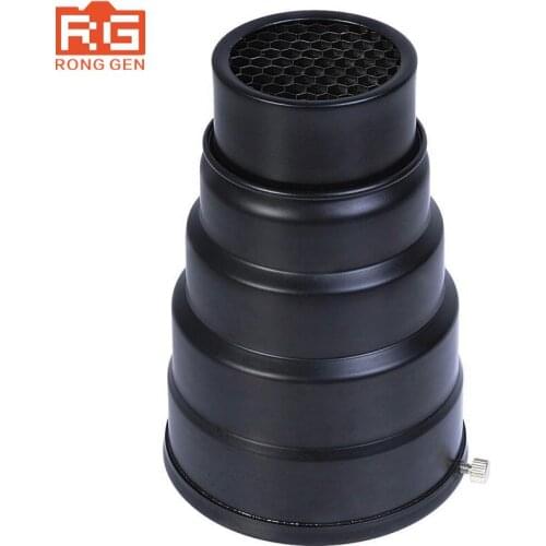2016Godox SN-02 Conical Snoot Honeycomb Grid Light Beam Tube for Universal Mount Studio Strobe Flash K-150 K-180 250SDI 300SDI