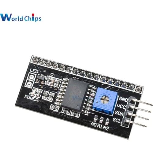 5Pcs/Lot IIC/I2C Interface LCD1602 Adapter Plate Board 5V LCD Adapter Converter Module For LCD1602 2004 LCD For Arduino