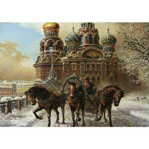 YIKEE diamond painting Carriage,diamond painting children,5d diamond embroidery K1021