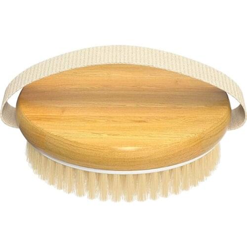 AT69 -1 Pack Dry Body Brush, Shower Brush Wet and Dry Brushing, Dry Brush for Cellulite and Lymphatic, Body Scrubber with Soft