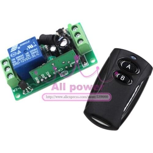 DC12v wireless remote control switch remote plug RF Switch Transmitter Receiver 315 MHZ