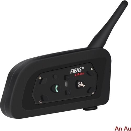 Bluetooth walkie talkie Motorcycle helmet Bluetooth intercom V6PRO