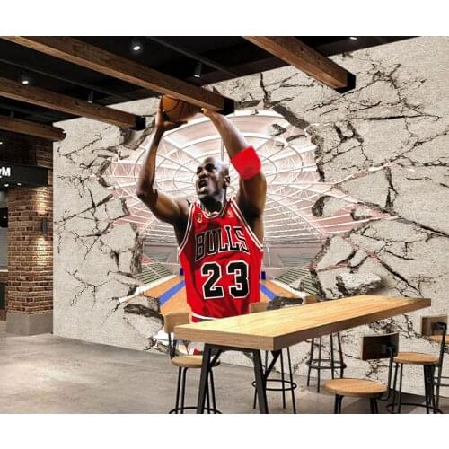 8D Large Papel Mural Wall Decoration Basketball Sports 3d Wall Mural Sone Wallpaper 3D Wall paper Photo Murals for