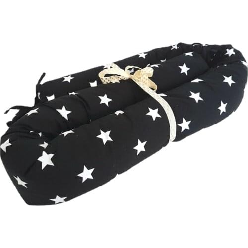 Cylindrical candy-shaped crib bed surrounded by pure cotton all seasons universal childrens anti-collision summer breathable