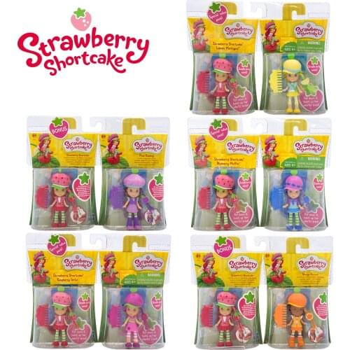 Hasbro Strawberry Shortcake Fragrance Hairdressing Mini Strawberry Dolls Girl Play House Toys Child Christmas Birthday Gift