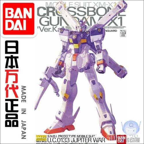 Bandai Gundam Model IN-Stock Assembly 45936 MG 1/100 Mobile Suit CrossBone X-1 Ver.Ka Gundam ROBOT Figure Anime Toys Figure Gift