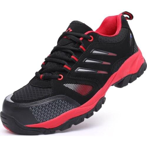 Work Safety Shoes Men Steel Toe Lightweight Anti-smashing Unisex Sneakers Breathable Wear-resisting Military Boots Botas Hombre